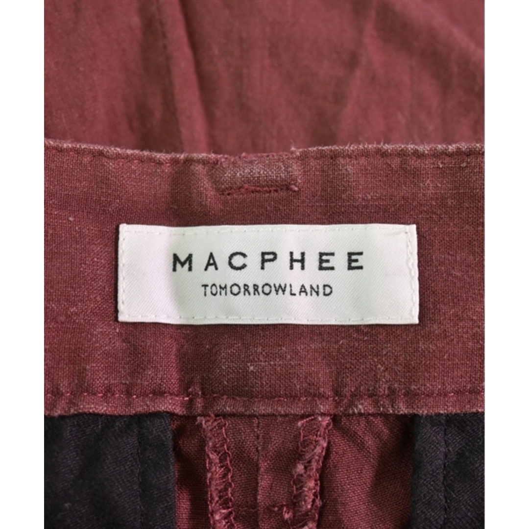 MACPHEE(マカフィー)のMACPHEE マカフィー パンツ（その他） 34(S位) エンジ 【古着】【中古】 レディースのパンツ(その他)の商品写真