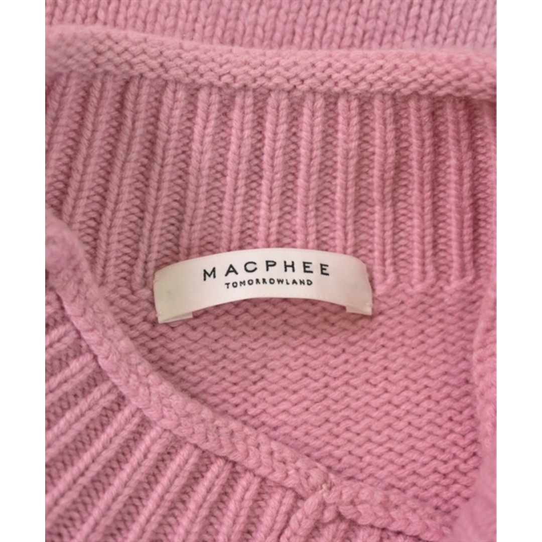 MACPHEE(マカフィー)のMACPHEE マカフィー ニット・セーター S ピンク 【古着】【中古】 レディースのトップス(ニット/セーター)の商品写真
