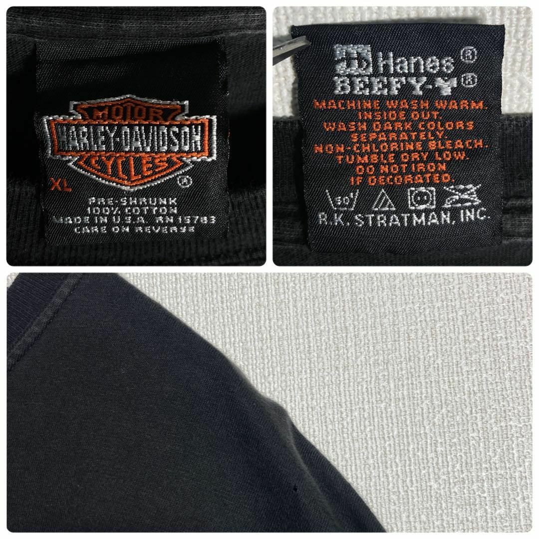 Harley Davidson(ハーレーダビッドソン)の【90s USA製】ハーレーダビッドソン　ビッグロゴ　Tシャツ　希少XLサイズ メンズのトップス(Tシャツ/カットソー(半袖/袖なし))の商品写真