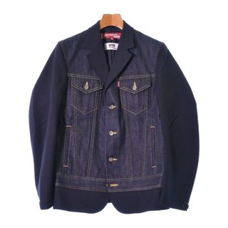 JUNYA WATANABE MAN - JUNYA WATANABE MAN テーラードジャケット XS 紺 【古着】【中古】