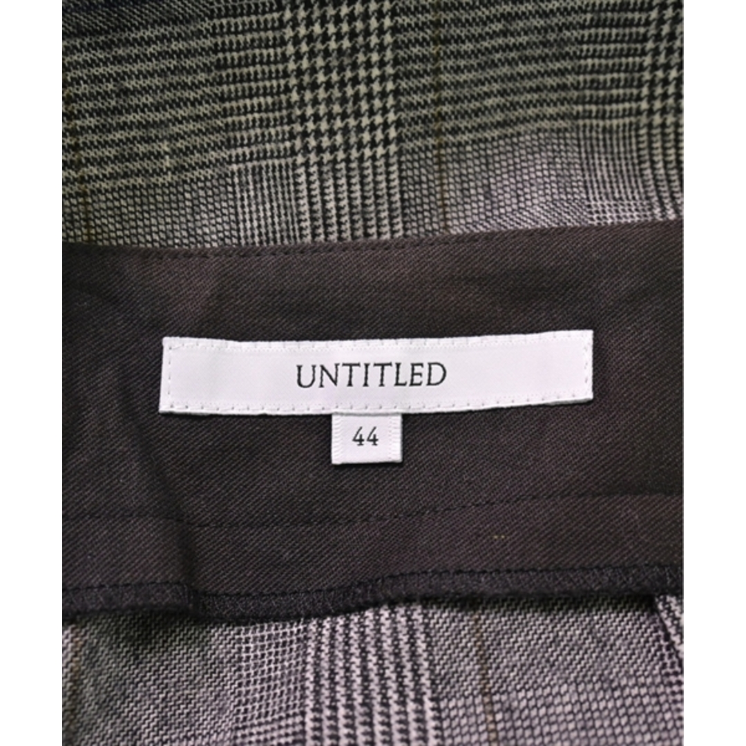 UNTITLED(アンタイトル)のUNTITLED パンツ（その他） 44(L位) グレーx紺x茶(チェック) 【古着】【中古】 レディースのパンツ(その他)の商品写真