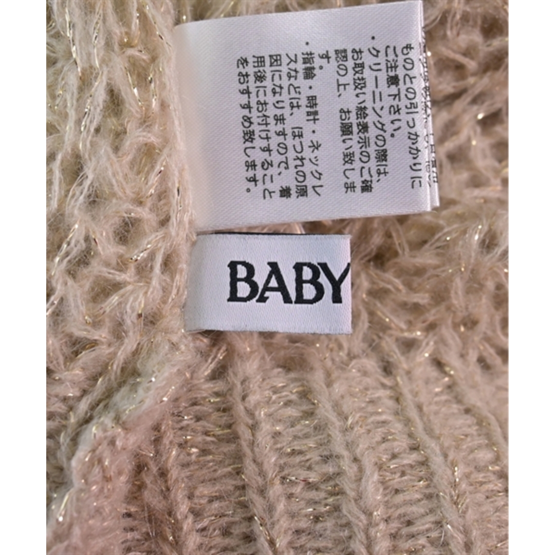 BABYLONE(バビロン)のBABYLONE バビロン ニット・セーター F ベージュxゴールド(ラメ) 【古着】【中古】 レディースのトップス(ニット/セーター)の商品写真