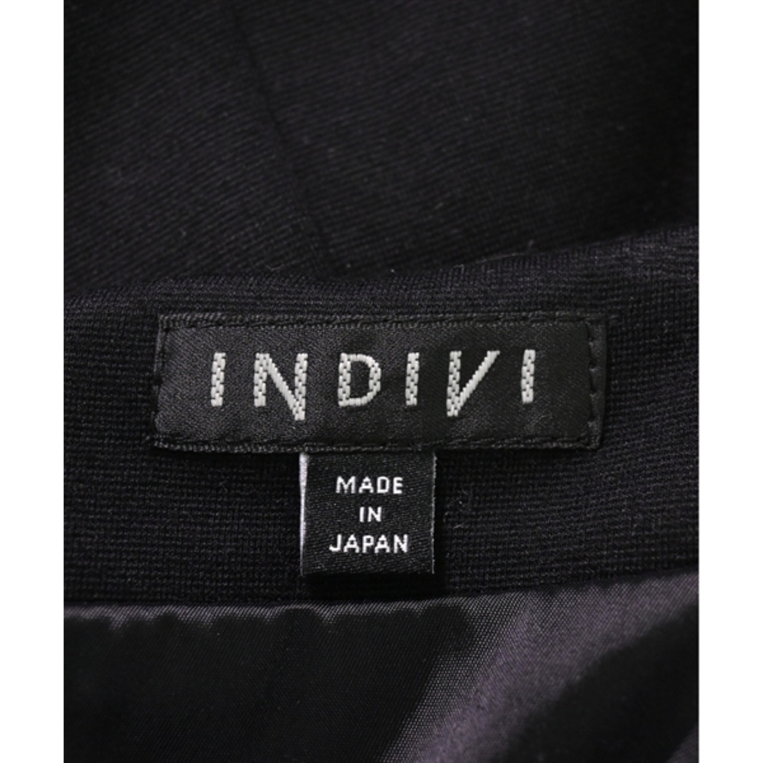 INDIVI(インディヴィ)のINDIVI インディヴィ ひざ丈スカート 05(XXS位) 黒 【古着】【中古】 レディースのスカート(ひざ丈スカート)の商品写真