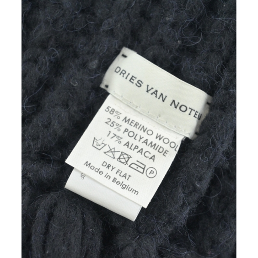 DRIES VAN NOTEN(ドリスヴァンノッテン)のDRIES VAN NOTEN ドリスヴァンノッテン マフラー - 黒 【古着】【中古】 メンズのファッション小物(マフラー)の商品写真