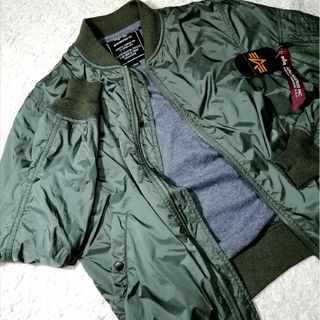 アルファインダストリーズ(ALPHA INDUSTRIES)の◆アルファインダストリーズ◆MA-1 フライトジャケット L 軽量 良品(フライトジャケット)