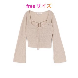 ANDMARY Silk ribbon tops ベージュ 新品未開封品(その他)