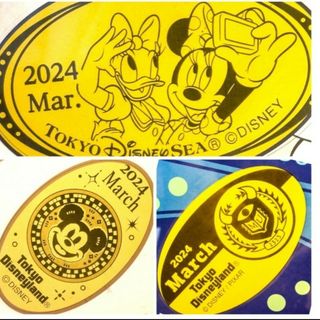 Disney - ディズニー　スーベニアメダル　2024マンスリー　3月ミニーデイジーミッキ