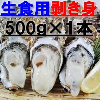 お鍋に！ 生食用（加熱も可）剥き身 牡蠣 500ｇ×１本牡蛎 むき身 松島牡蠣屋(魚介)