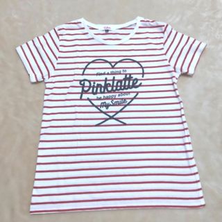 ピンクラテ(PINK-latte)のピンクラテ　PINK-latte　Ｔシャツ　165　女児　キッズ　ボーダー(Tシャツ/カットソー)