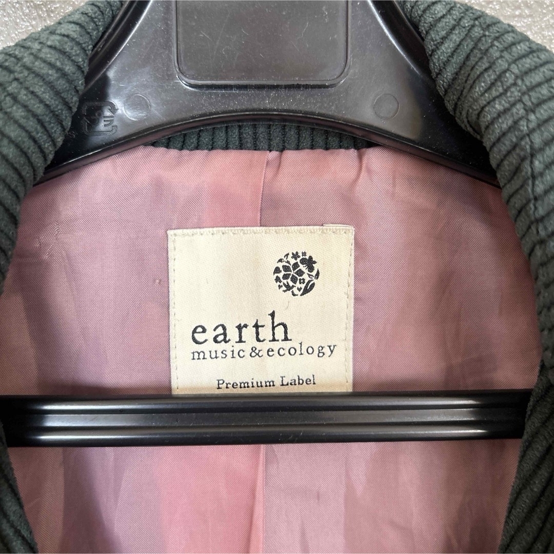 earth music & ecology(アースミュージックアンドエコロジー)の【earth music&ecology】コーデュロイチェスターコート フリー レディースのジャケット/アウター(チェスターコート)の商品写真