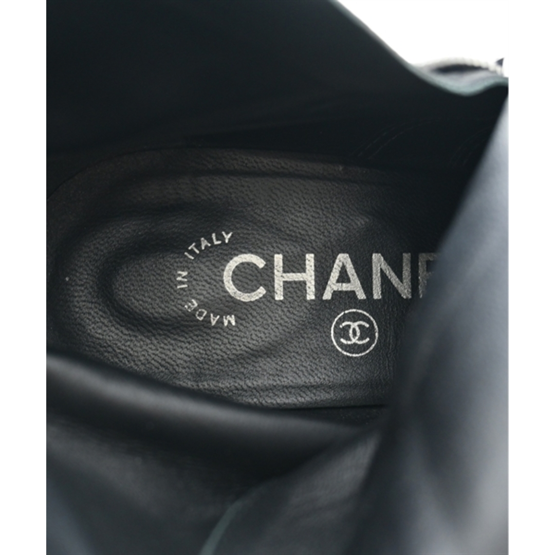 CHANEL(シャネル)のCHANEL シャネル ブーツ EU39(25.5cm位) 黒 【古着】【中古】 レディースの靴/シューズ(ブーツ)の商品写真