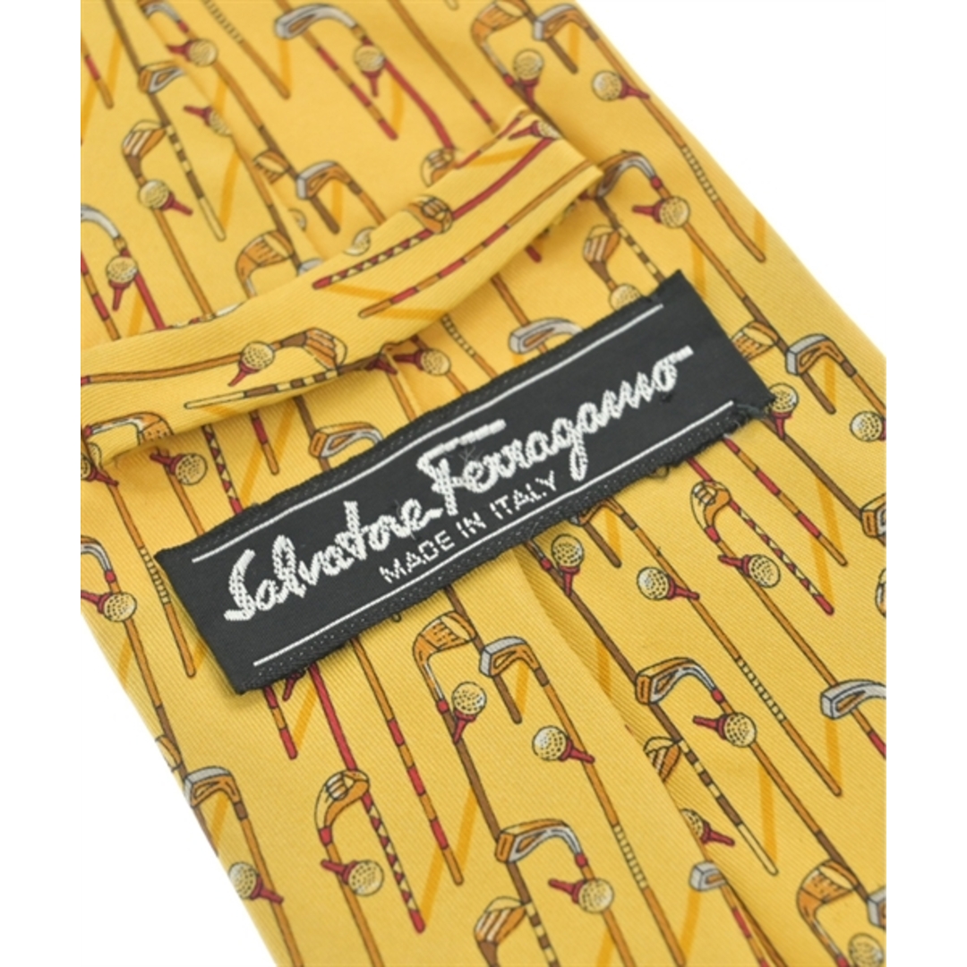 Salvatore Ferragamo(サルヴァトーレフェラガモ)のSalvatore Ferragamo ネクタイ - 黄x白x赤等(総柄) 【古着】【中古】 メンズのファッション小物(ネクタイ)の商品写真