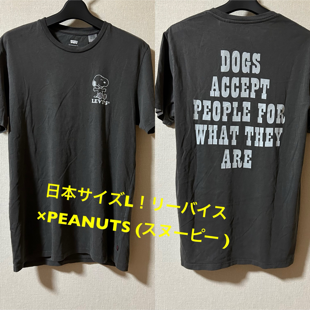 Levi's(リーバイス)の日本サイズL！リーバイス×PEANUTS (スヌーピー )古着半袖Tシャツ メンズのトップス(Tシャツ/カットソー(半袖/袖なし))の商品写真