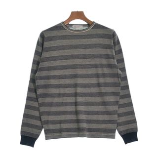 ジョンスメドレー(JOHN SMEDLEY)のJOHN SMEDLEY ニット・セーター S 黒xライトグレー系(ボーダー) 【古着】【中古】(ニット/セーター)