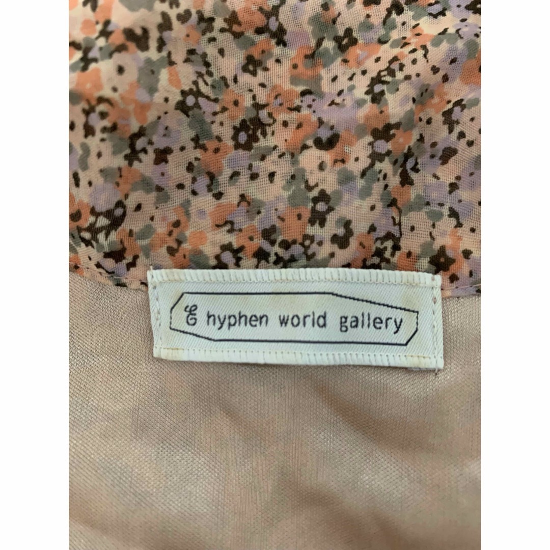 E hyphen world gallery(イーハイフンワールドギャラリー)のE hyphen world gallery【美品】ワンピース花柄前リボン☆ レディースのワンピース(ひざ丈ワンピース)の商品写真