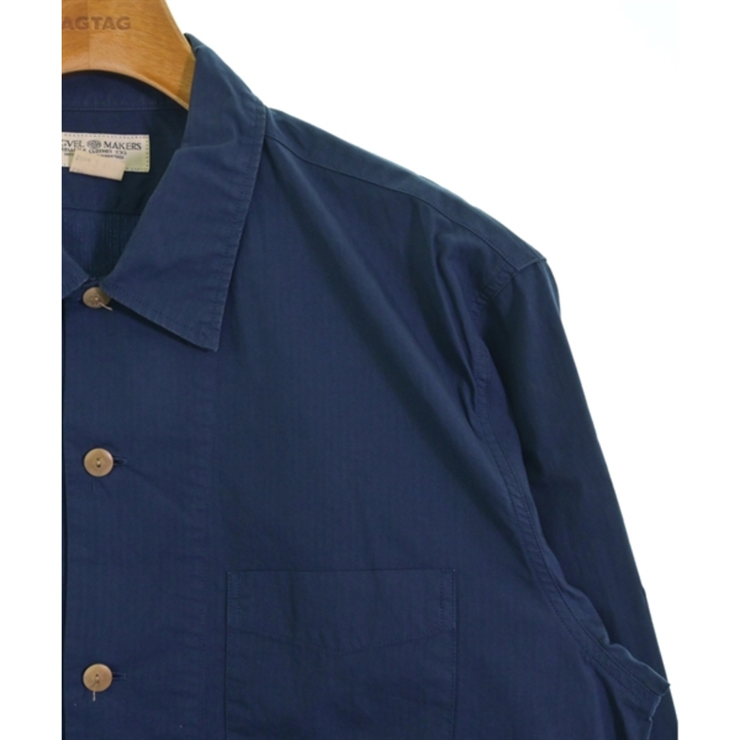 PHIGVEL(フィグベル)のPHIGVEL フィグベル カジュアルシャツ 3(L位) 紺 【古着】【中古】 メンズのトップス(シャツ)の商品写真