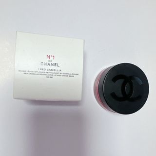 シャネル(CHANEL)のシャネル リップ&チーク　 ボーム　ヌメロアンドゥシャネル 1 レッドカメリア(口紅)