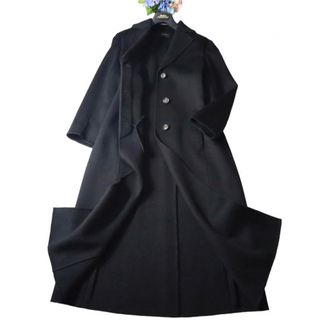 AKRIS - 【皇室御用達80万円】AKRIS カシミヤ100%ダブルフェイスコートブラック