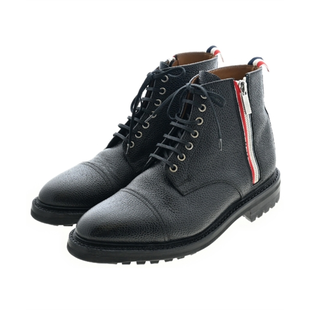 THOM BROWNE(トムブラウン)のTHOM BROWNE ブーツ EU41 1/2(26.5cm位) 黒 【古着】【中古】 メンズの靴/シューズ(ブーツ)の商品写真