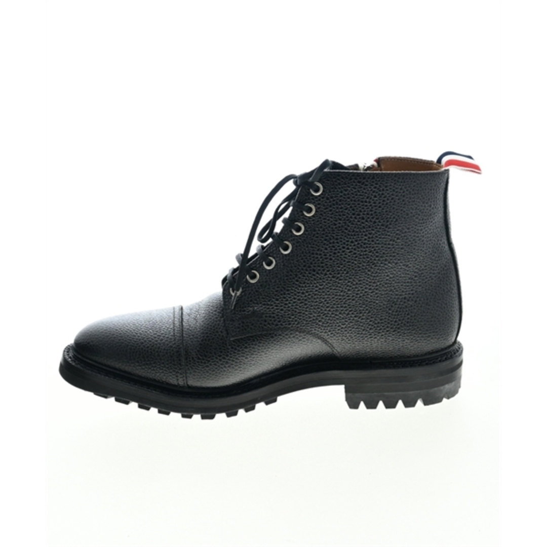 THOM BROWNE(トムブラウン)のTHOM BROWNE ブーツ EU41 1/2(26.5cm位) 黒 【古着】【中古】 メンズの靴/シューズ(ブーツ)の商品写真