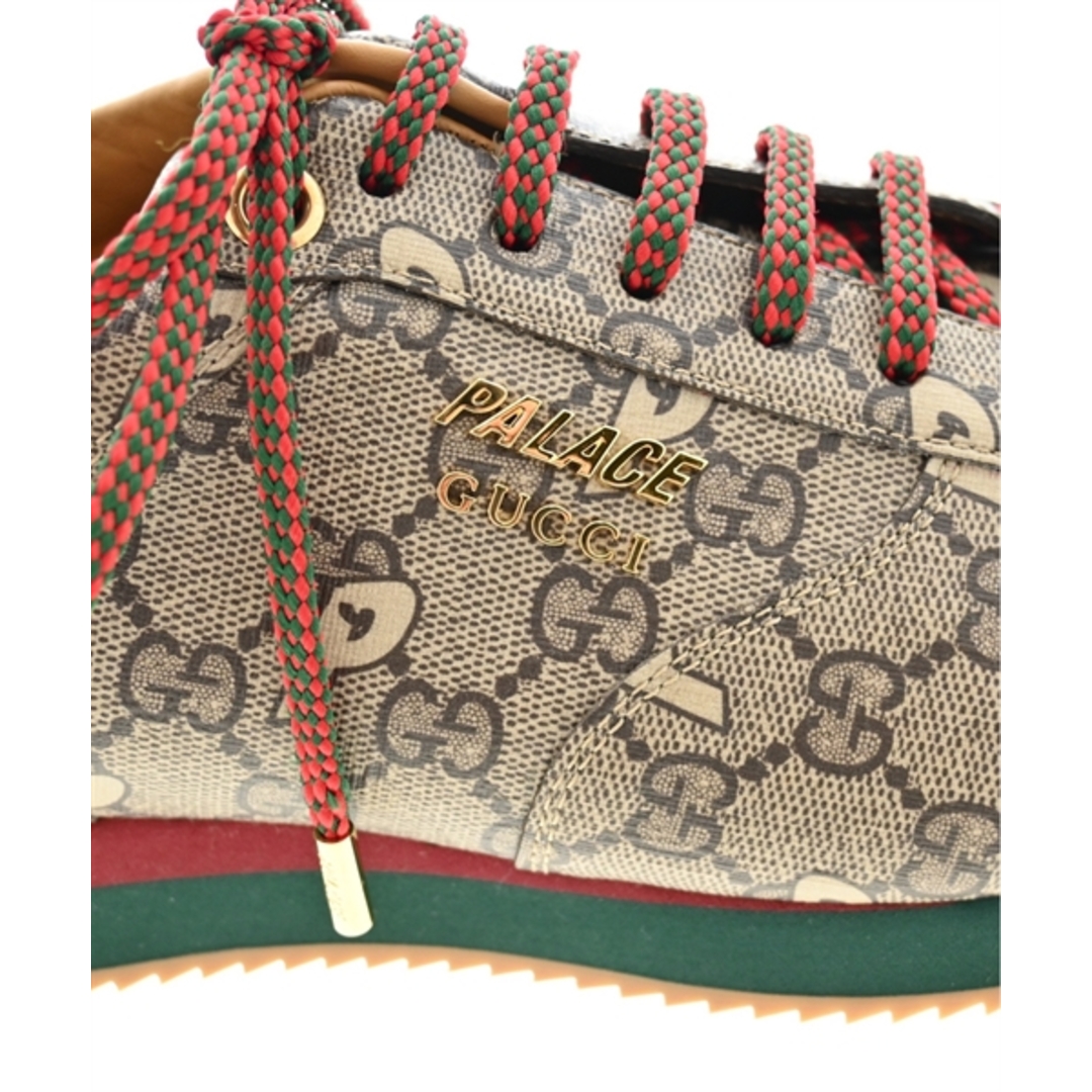 Gucci(グッチ)のGUCCI グッチ スニーカー UK8(26.5cm位) 茶xベージュ(総柄) 【古着】【中古】 メンズの靴/シューズ(スニーカー)の商品写真