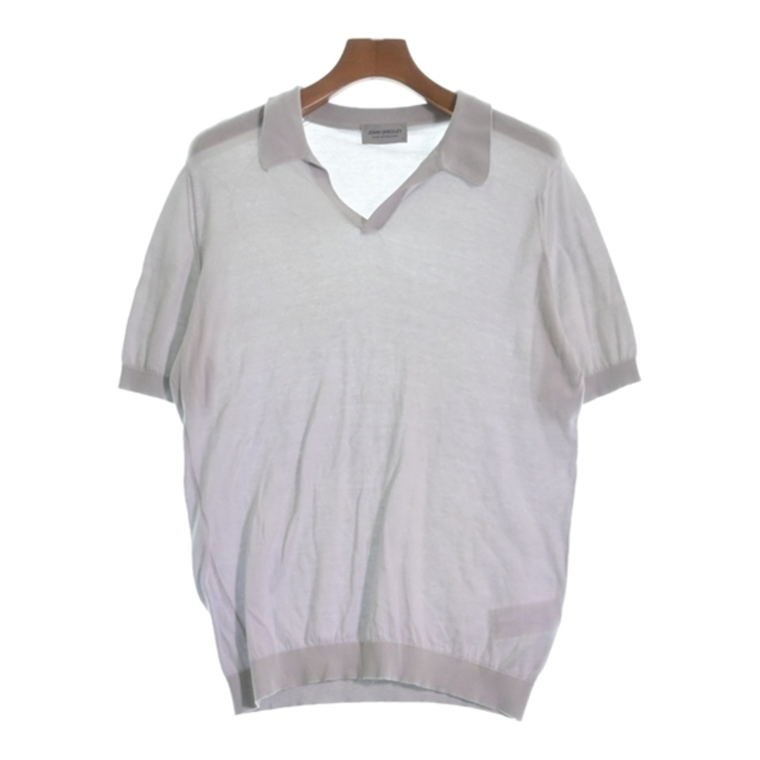 JOHN SMEDLEY(ジョンスメドレー)のJOHN SMEDLEY ジョンスメドレー ニット・セーター L グレー 【古着】【中古】 メンズのトップス(ニット/セーター)の商品写真