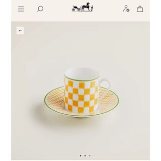 エルメス(Hermes)のエルメス　新品　コーヒーカップ&ソーサー　2024 ペア　ウォークインザパーク(食器)