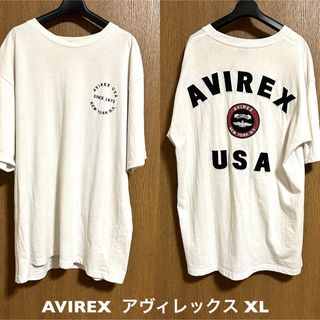 アヴィレックス(AVIREX)のダボッとXL！AVIREX アヴィレックス 古着半袖ビッグロゴTシャツ  (Tシャツ/カットソー(半袖/袖なし))