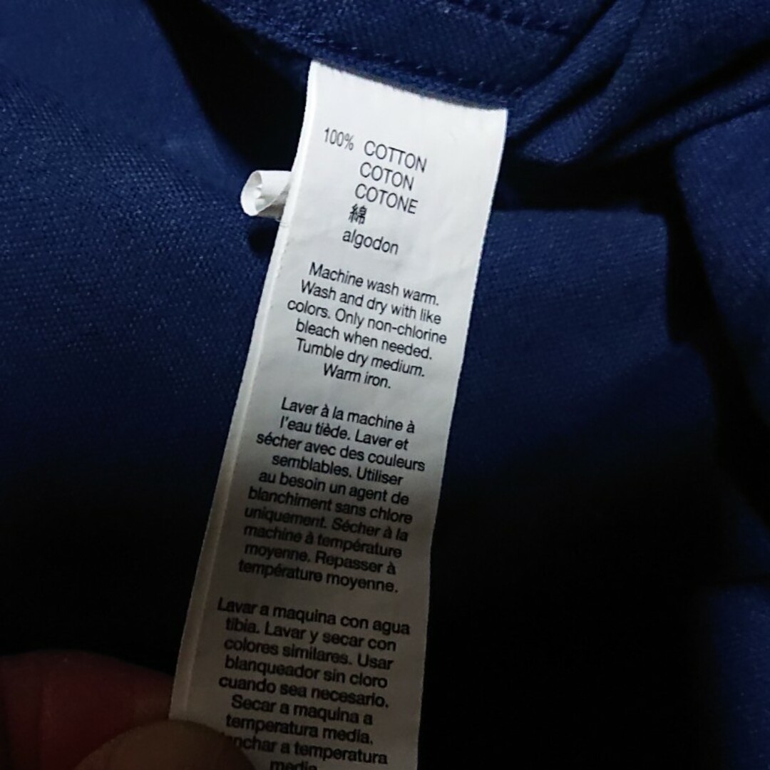 GAP(ギャップ)のGap シャツ Mサイズ 紺 カジュアルシャツ 綿100% スリムフィット メンズのトップス(シャツ)の商品写真