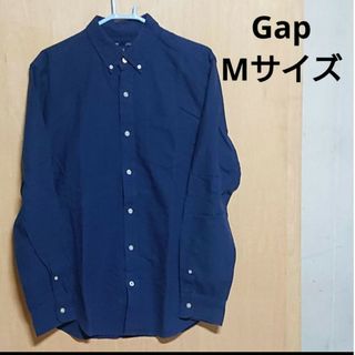 ギャップ(GAP)のGap シャツ Mサイズ 紺 カジュアルシャツ 綿100% スリムフィット(シャツ)