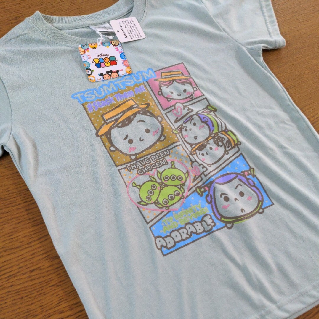 Disney(ディズニー)のW☆新品☆ディズニー　ツムツム☆半袖Ｔシャツ☆１４０cm☆女の子用☆ キッズ/ベビー/マタニティのキッズ服女の子用(90cm~)(Tシャツ/カットソー)の商品写真