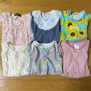 ベビーギャップ(babyGAP)の【女の子用】ロンパース　カバーオール　6枚セット(カバーオール)