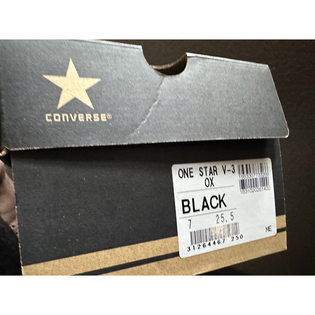 CONVERSE(コンバース)の日本製 コンバース ワンスター ベルクロ 黒×白 25.5センチ 新品 メンズの靴/シューズ(スニーカー)の商品写真