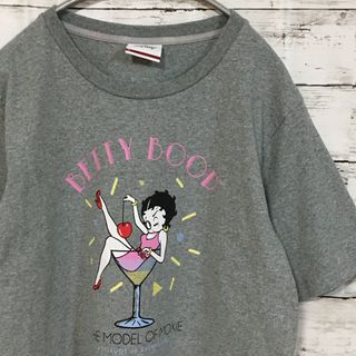 Betty Boop - 【希少】ベティブープ Betty Tシャツ M グレー カットソー 古着