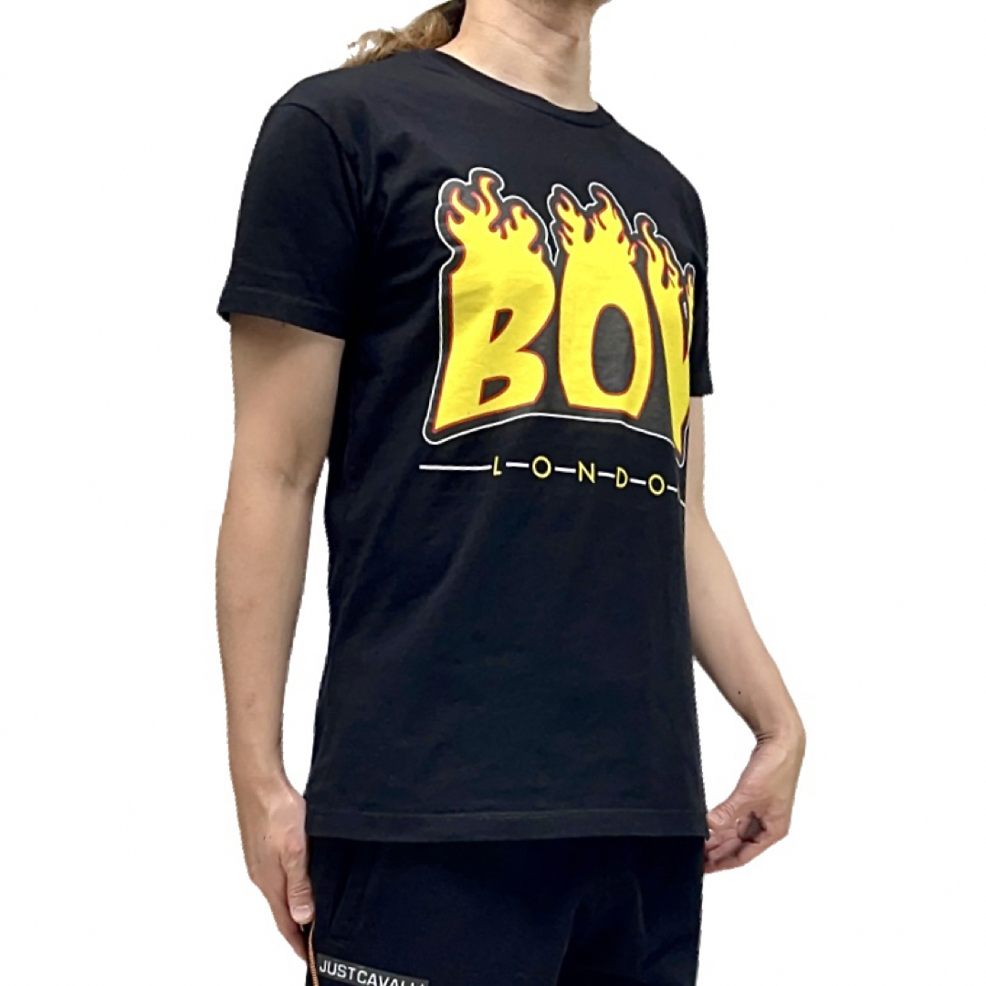 Boy London(ボーイロンドン)の中古 BOY LONDON スラッシャー風 炎 ロゴ スケートパンク Tシャツ メンズのトップス(Tシャツ/カットソー(半袖/袖なし))の商品写真