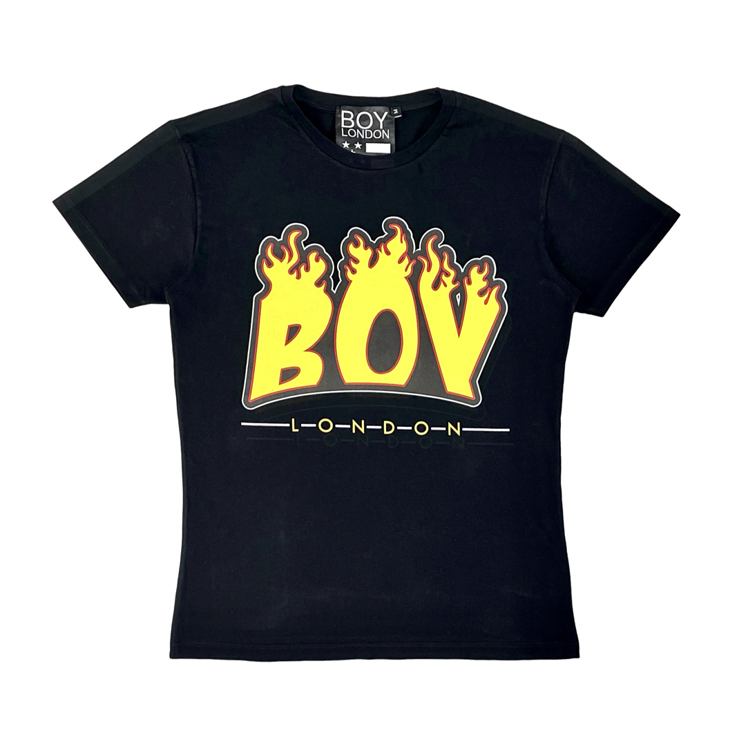 Boy London(ボーイロンドン)の中古 BOY LONDON スラッシャー風 炎 ロゴ スケートパンク Tシャツ メンズのトップス(Tシャツ/カットソー(半袖/袖なし))の商品写真