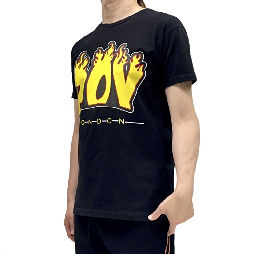 Boy London(ボーイロンドン)の中古 BOY LONDON スラッシャー風 炎 ロゴ スケートパンク Tシャツ メンズのトップス(Tシャツ/カットソー(半袖/袖なし))の商品写真