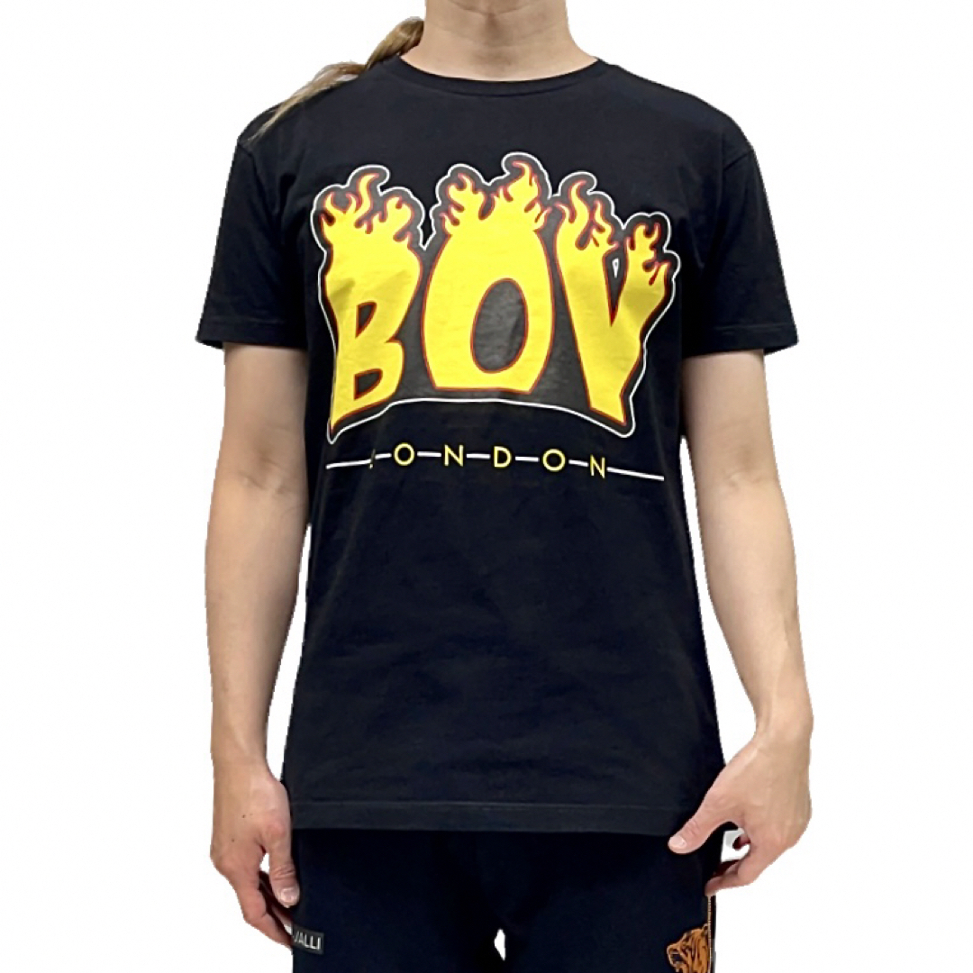 Boy London(ボーイロンドン)の中古 BOY LONDON スラッシャー風 炎 ロゴ スケートパンク Tシャツ メンズのトップス(Tシャツ/カットソー(半袖/袖なし))の商品写真