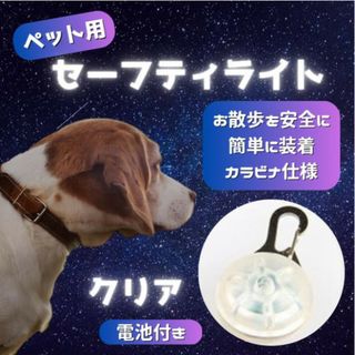 セーフティ ライト クリア ペット LED 散歩 犬 首輪 安全 リード(犬)