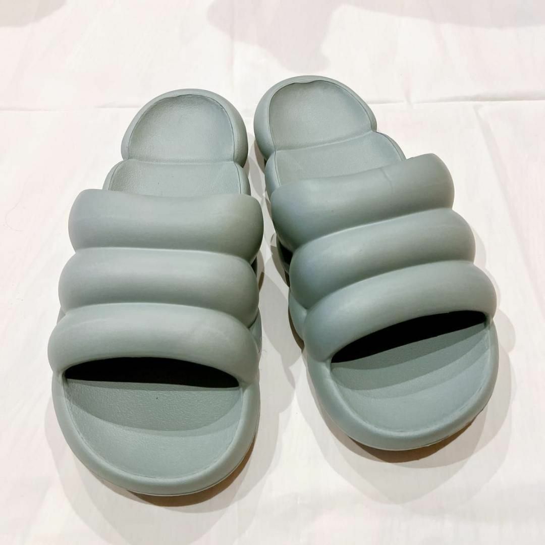 水色 マカロンスリッパ 26～26.5cm  ビジネスシューズ 室内履き メンズの靴/シューズ(サンダル)の商品写真