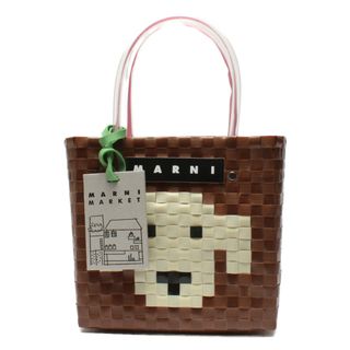 マルニ(Marni)の美品 マルニ MARNI ハンドバッグ ピクニック 犬柄    レディース(ハンドバッグ)