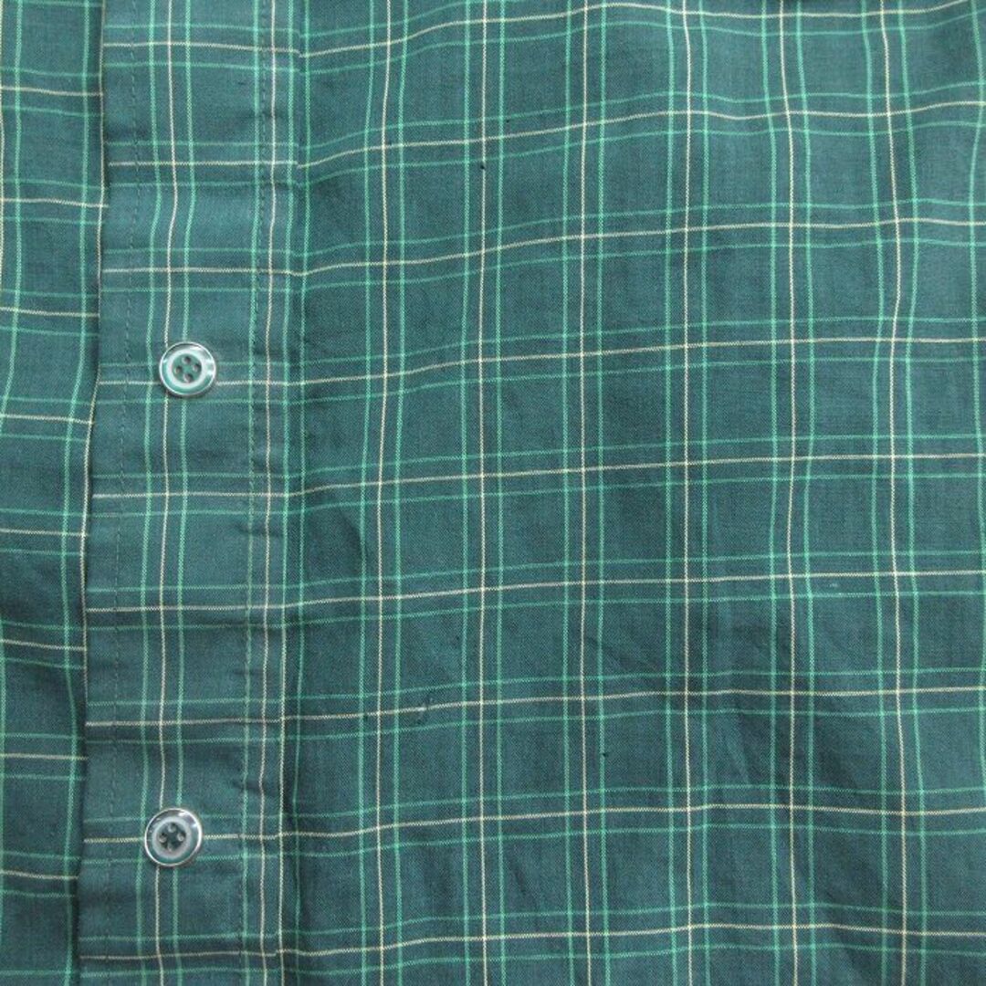 XL★古着 半袖 シャツ メンズ 80年代 80s ジョンディア GLENWOOD 刺繍 緑他 グリーン チェック 24mar27 中古 トップス メンズのトップス(シャツ)の商品写真
