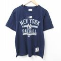 L★古着 マジェスティック 半袖 Tシャツ メンズ MLB ニューヨークヤンキ…