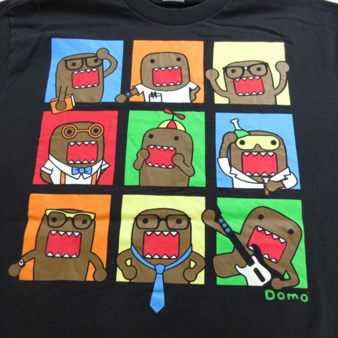 L★古着 半袖 Tシャツ メンズ NHK どーもくん コットン クルーネック 黒 ブラック 24mar27 中古 メンズのトップス(Tシャツ/カットソー(半袖/袖なし))の商品写真