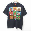 L★古着 半袖 Tシャツ メンズ NHK どーもくん コットン クルーネック …