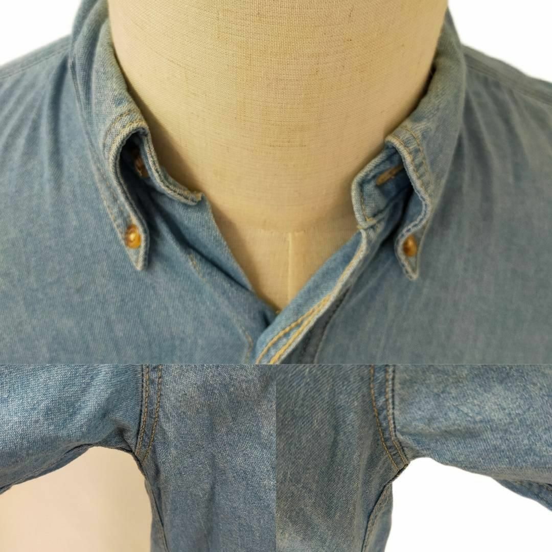 RADICAL SPOT ラディカルスポット デニムシャツ Mサイズ ブルー 青 メンズのトップス(シャツ)の商品写真