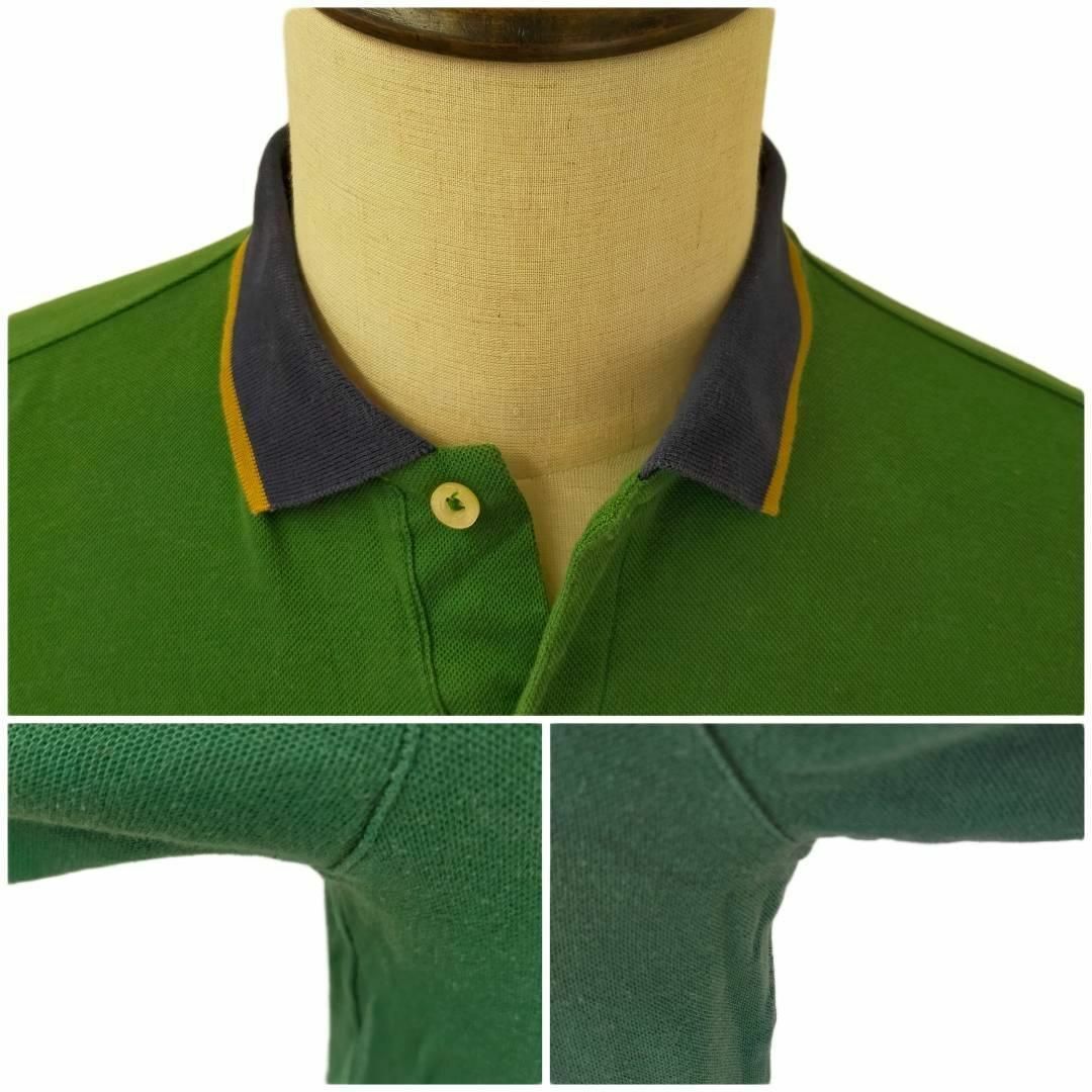CONNECT SELECTIVE ゴルフシャツ グリーン Lサイズ 古着 メンズのトップス(シャツ)の商品写真