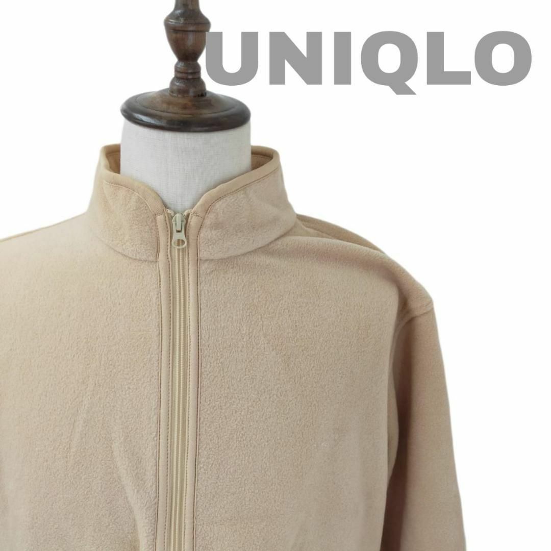 UNIQLO(ユニクロ)のUNIQLO ユニクロ フリース ベージュ XLサイズ 古着 メンズ レディーズ メンズのジャケット/アウター(その他)の商品写真