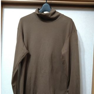 ユニクロ(UNIQLO)のユニクロ.トータルネックＴシャツ　Ｌ/Size　コットン100%(Tシャツ/カットソー(半袖/袖なし))