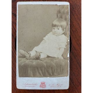 ゆかめ様専用　ヴィンテージ(1885年)イタリアの赤ちゃん肖像写真　アンティーク(写真)